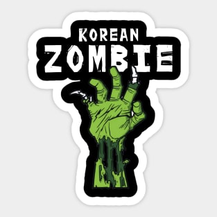 Korean Zombie T-Shirt Sticker